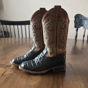 Black and Brown Cowboy Boots